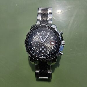 Guess Men's Watch - Black and Silver